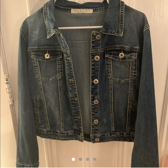 Miss Bon Bon Jean jacket w skull bought in Rome - Picture 2 of 2